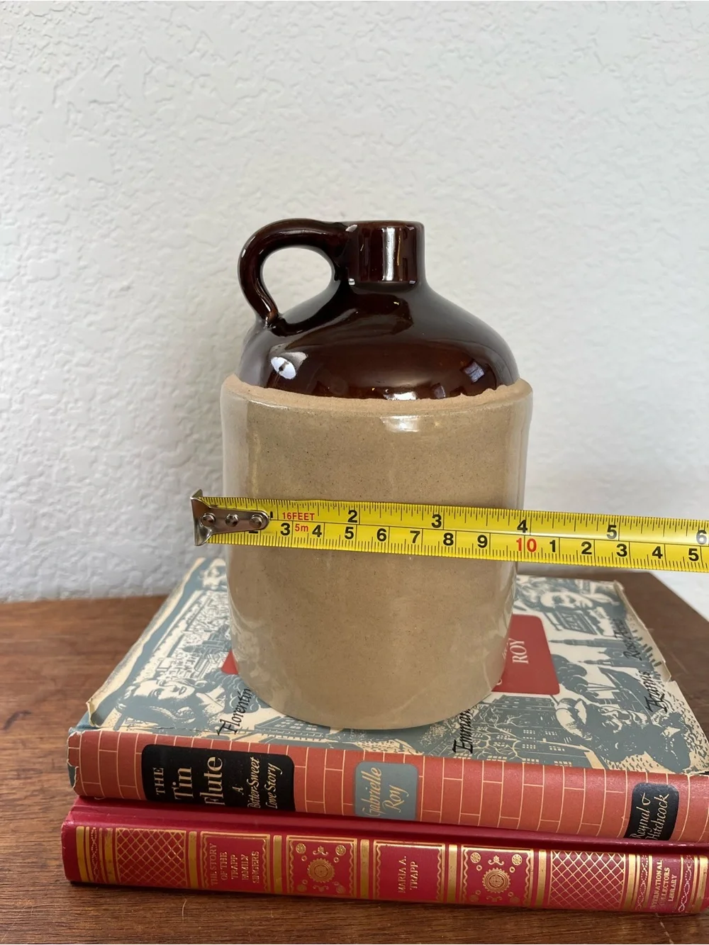 Vintage stoneware brown jug